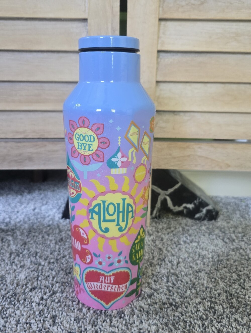 Disney Parks Its A Small World Corkcicle Water Bottle Canteen Limited Release